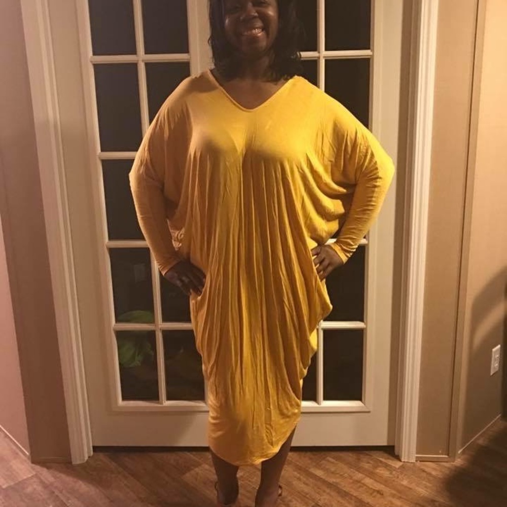 Gold dress