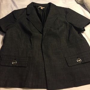 "Denim" short sleeved blazer