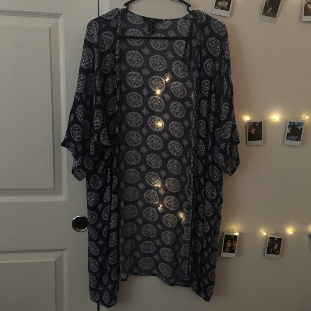 Blue Cardigan Kimono