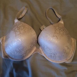 Nude lace bra