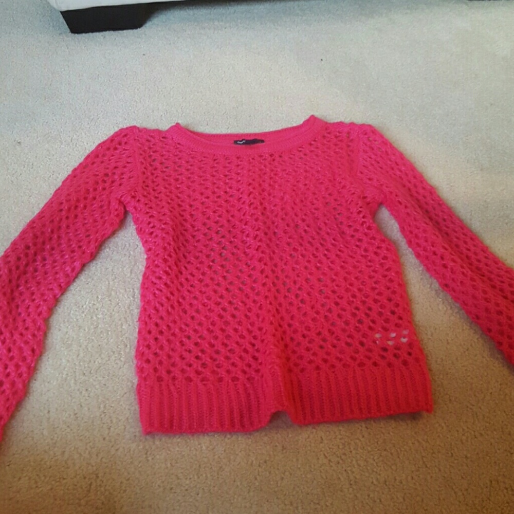 Bright Pink Knit Sweater