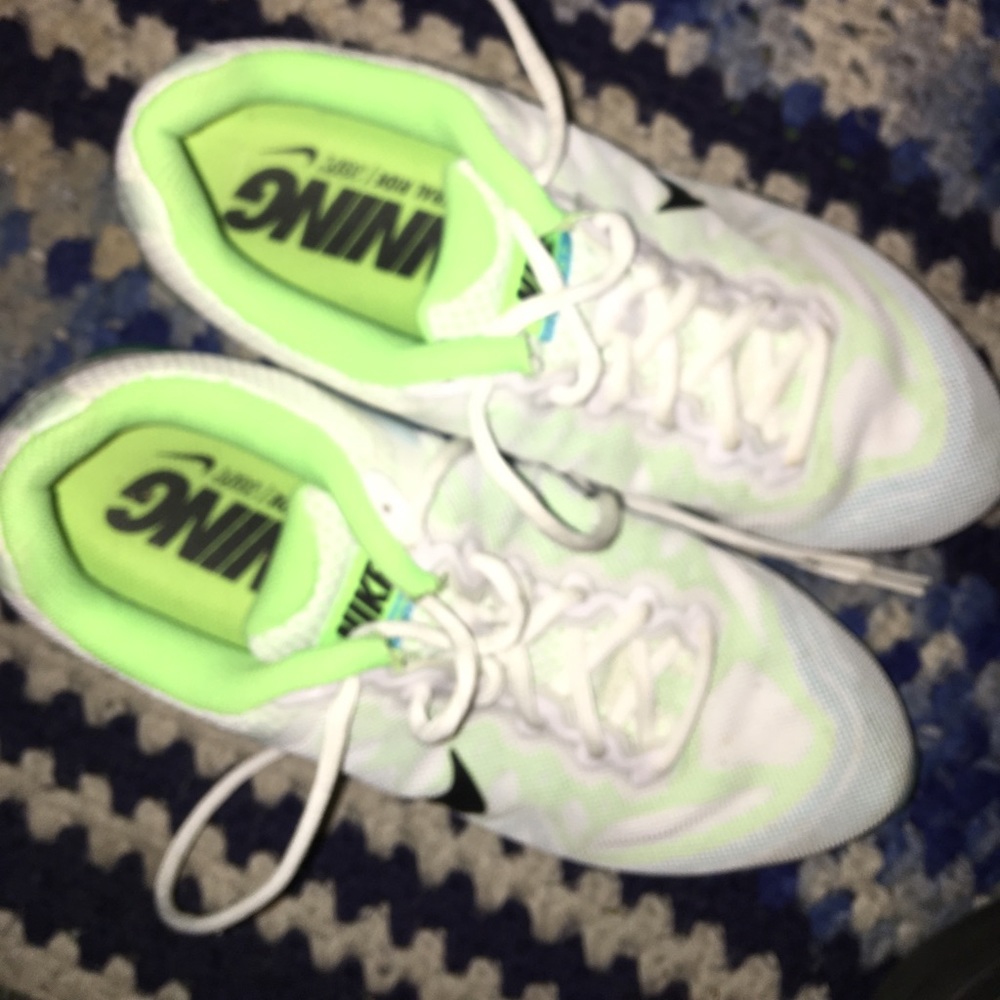 Nike air wax, green ,white, blue and black