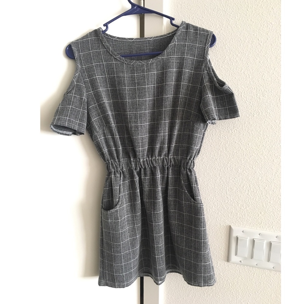 Gray mini dress