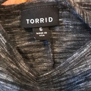 Strapped Ribbed Cold Shoulder Top