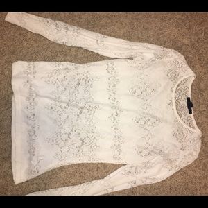 White see thru long sleeve