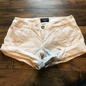 AEO Blush Khaki Shorts