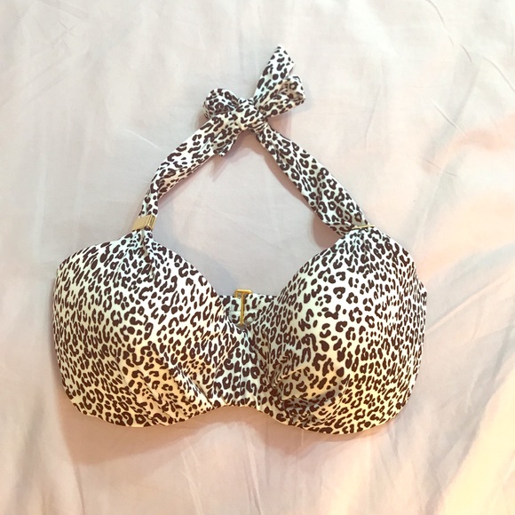 NWOT Victoria's Secret Swim! Bikini top, leopard - Picture 1 of 5