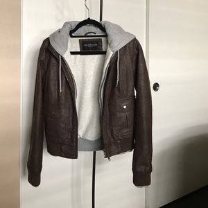 Obey faux leather jacket