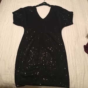 Black sequin Cocktail dress