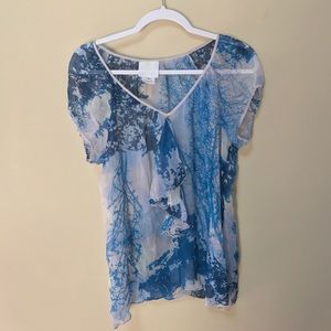 Anna Sui for Anthropologie Silk Blouse