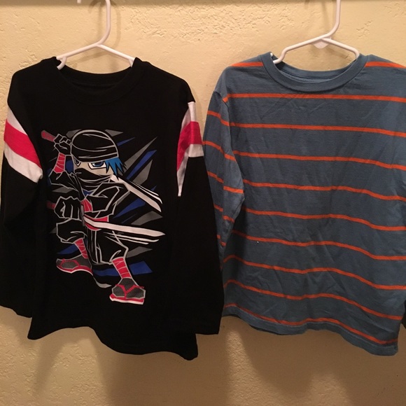 Set of 4 Boys Size 6-7 LS Tees. - Picture 2 of 3