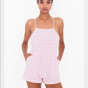 American Apparel Grid Romper