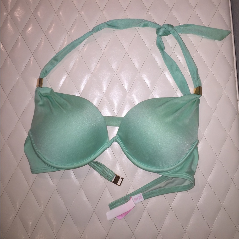 VICTORIA SECRET PUSH UP MINT GREEN BIKINI