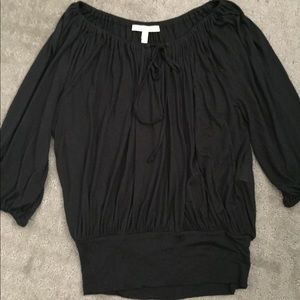 Women's black cotton top