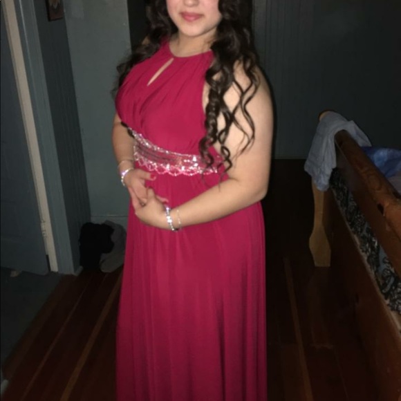 Pretty Macy's Prom Red Dress - Picture 6 of 6