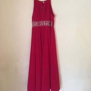 Pretty Macy's Prom Red Dress