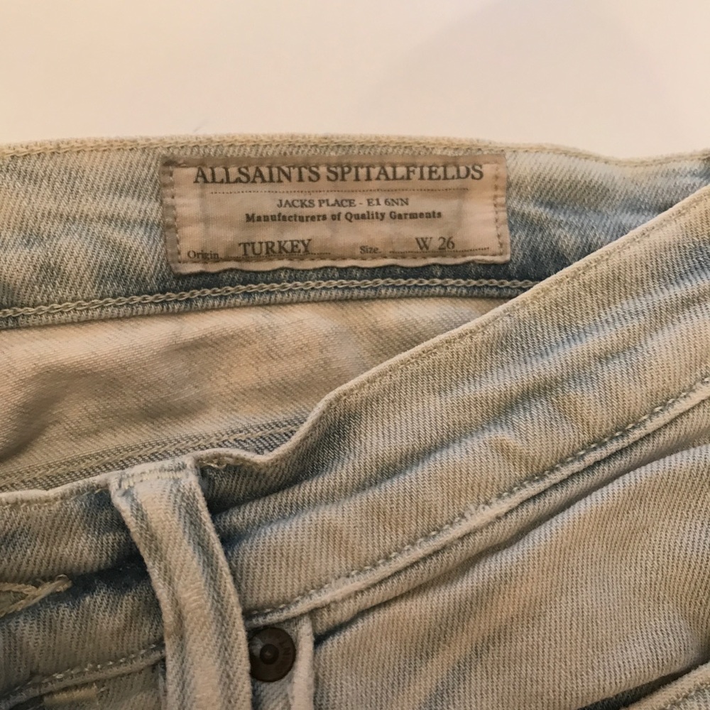 All Saints low rise jeans with stretch