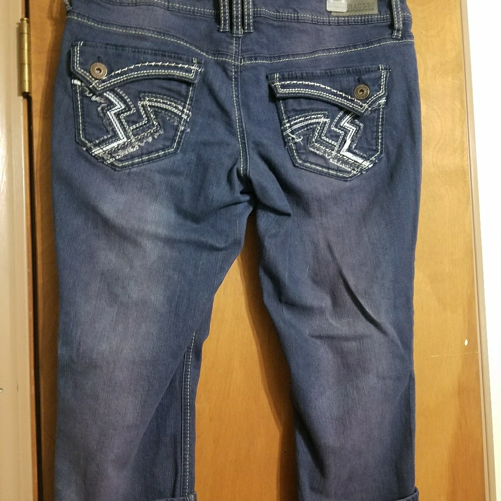 Purple washed Hydraulic Capris