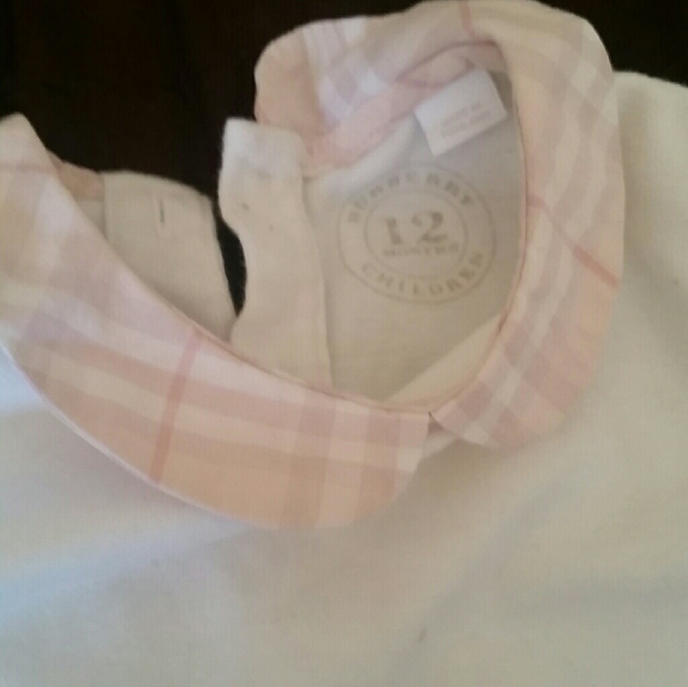 Infant girls Burberry onesie