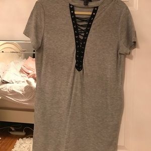 forever 21 lace up dress