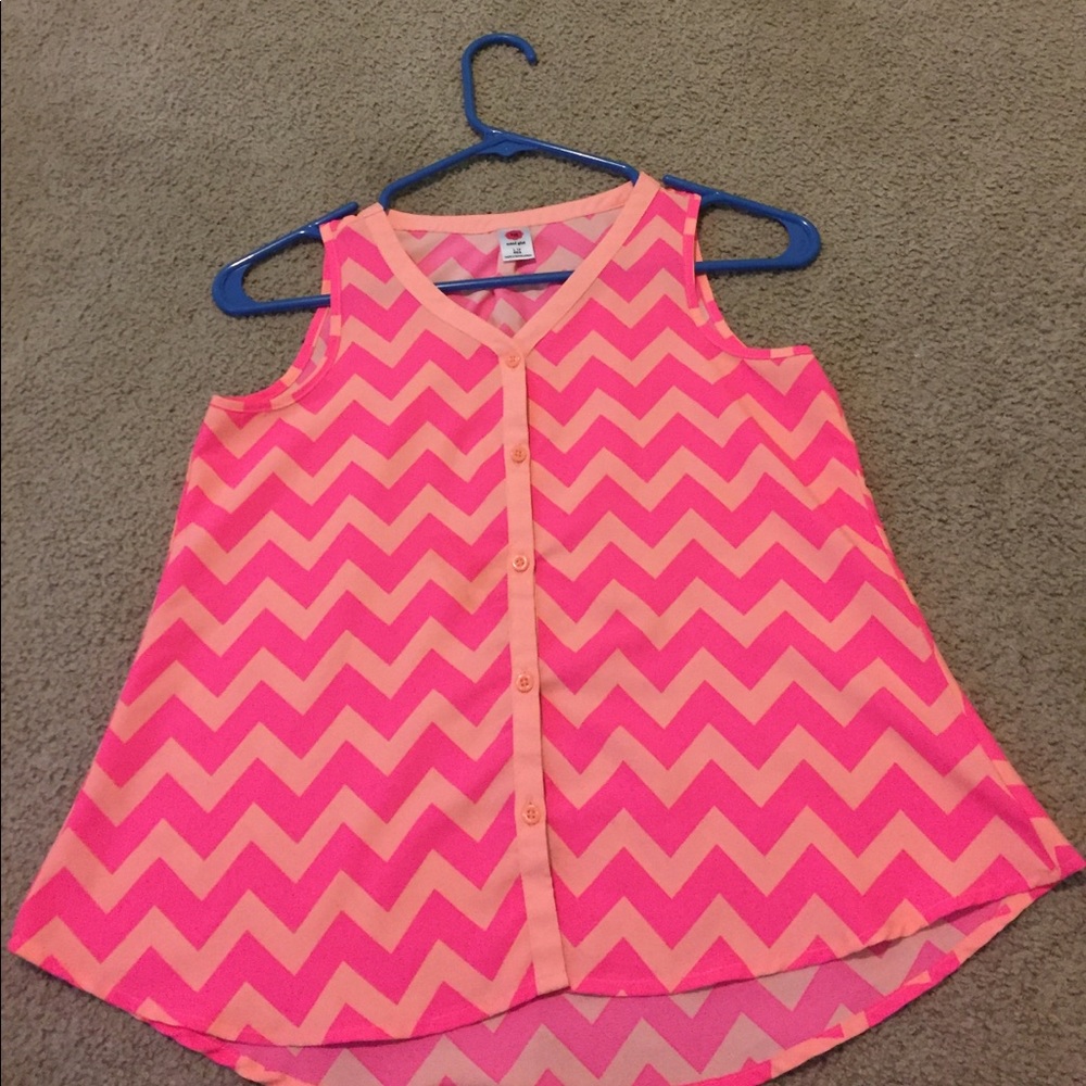 Girls chevron tank top