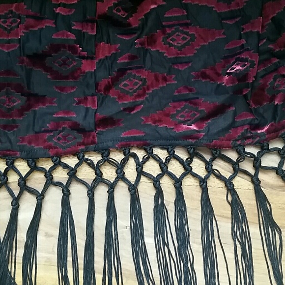 Astr Fringe Boho Duster - Picture 2 of 6