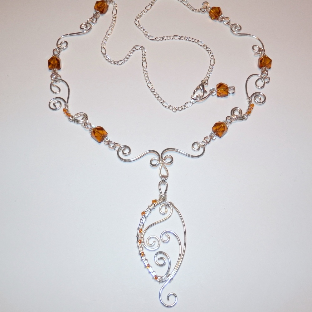 Silver Plated Necklace & Bracelet Set (NND6)