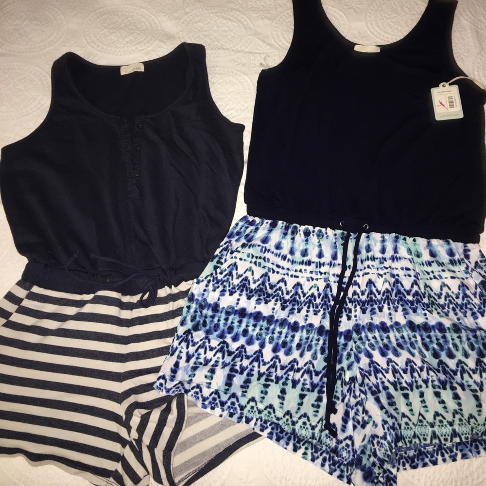 Blue Rompers M & L Lot