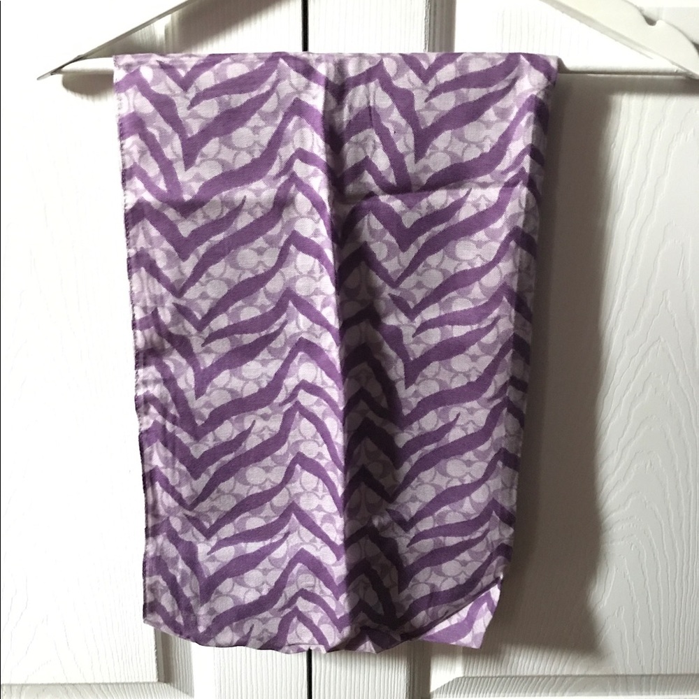 Coach Zebra Infinity Scarf