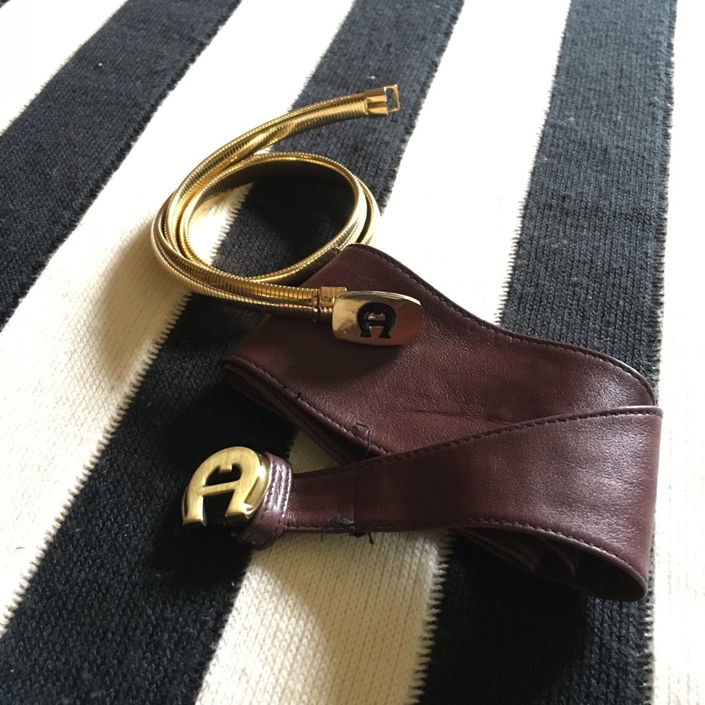 Etienne Aigner vintage belts