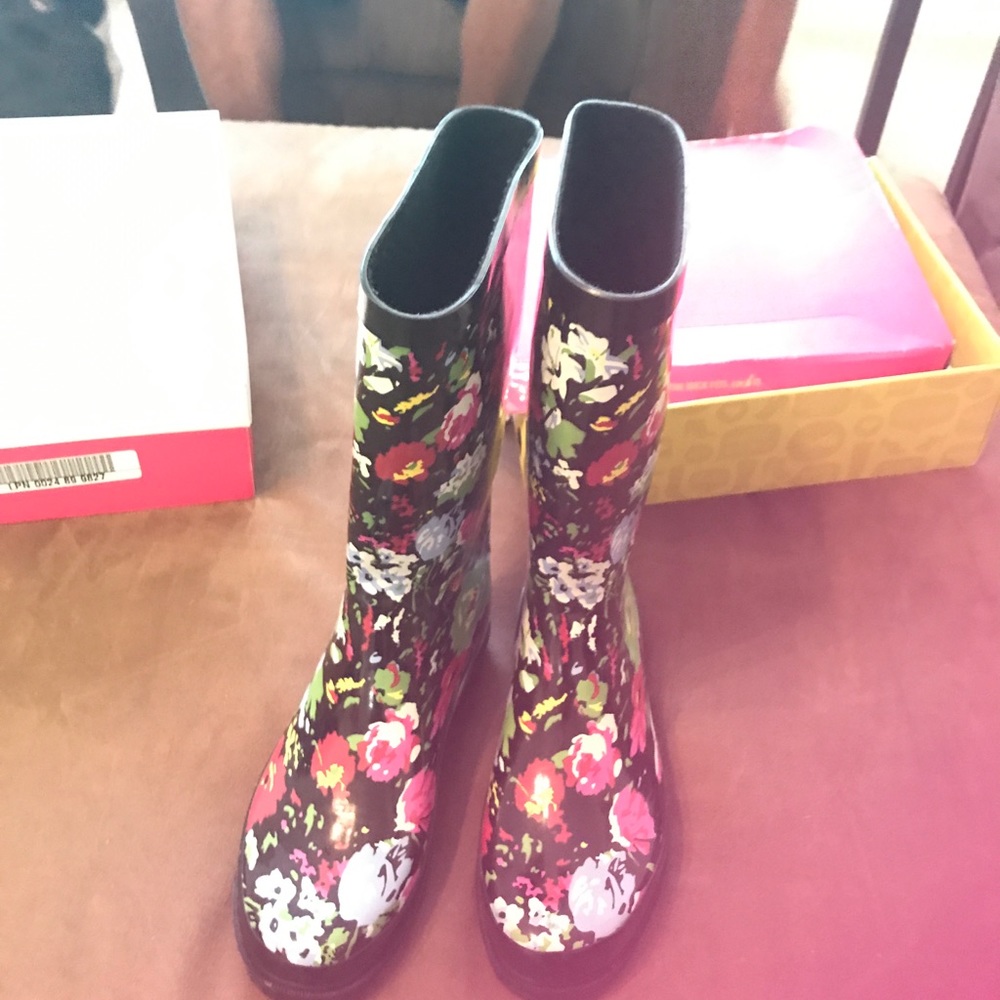 Floral Rain Boots