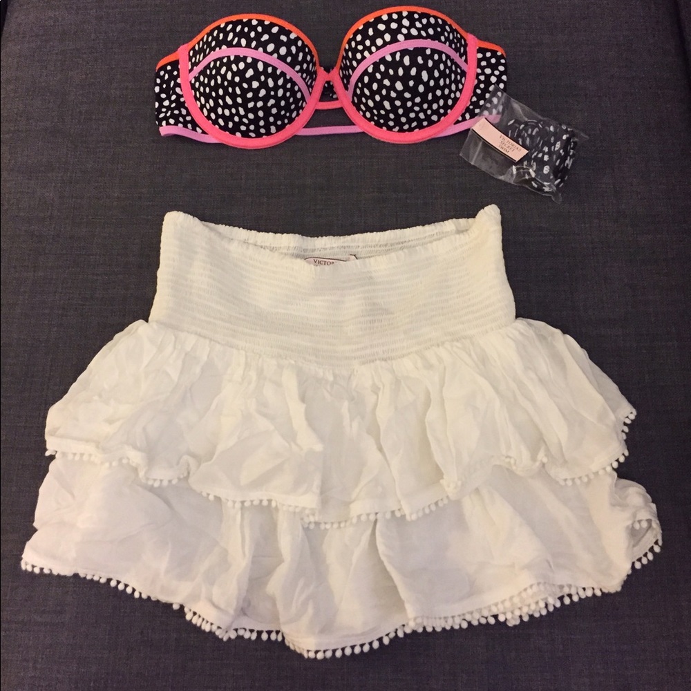White Victoria secret skirt size small