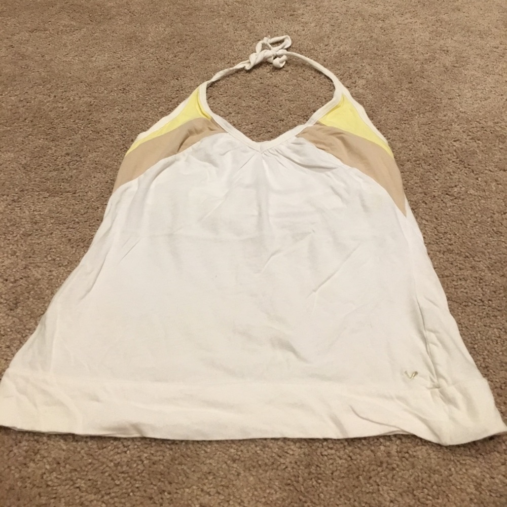 White halter top