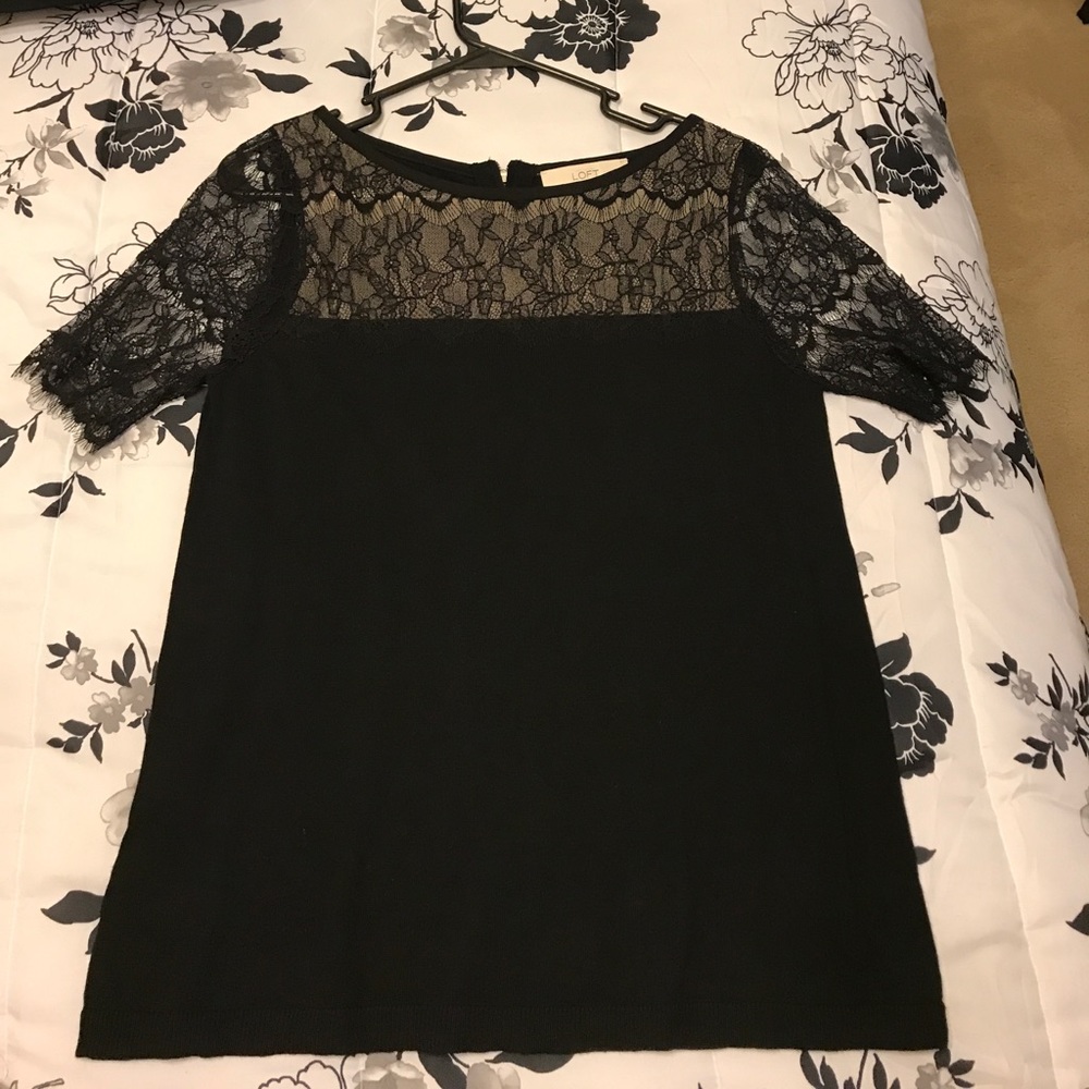 Lace sweater blouse