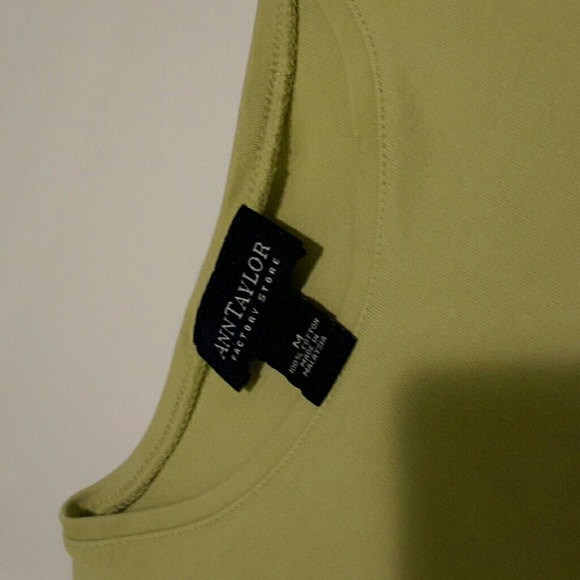 Ann Taylor apple green top - Picture 2 of 2