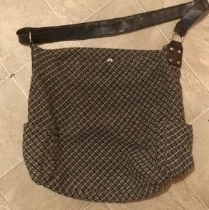 Black And White Cloth Handbag