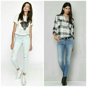 2 Pairs PacSun Skinny Jeans Ripped Stretch Jegging