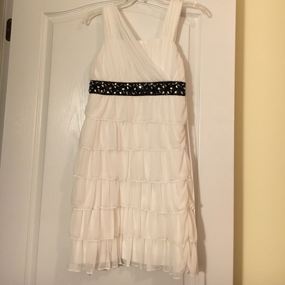 White Ruffled Dress