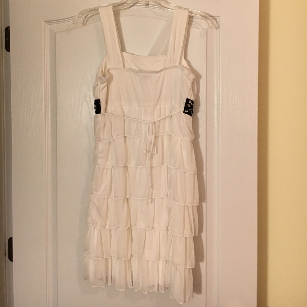 White Ruffled Dress - Picture 2 of 5