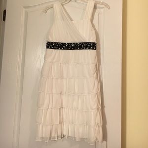 White Ruffled Dress