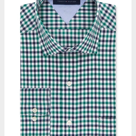 Tommy Hilfiger Other - Tommy Hilfiger Green Navy Plaid Shirt NWT