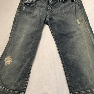 7 For All Mankind dojo capri jeans