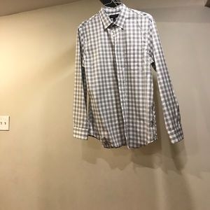 Banana republic checkered button down