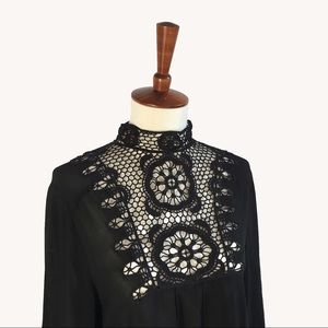 Free People Tops - High Neck Blouse Free People Tops - High Neck Blouse