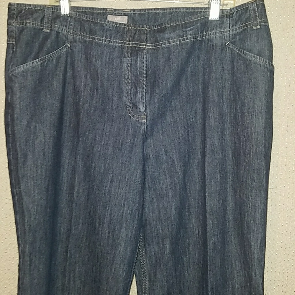 J Jill Women's Wide Leg Jeans Sz..18 Plus Size