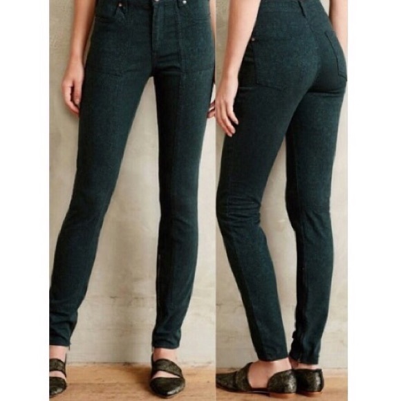 dark green ankle pants