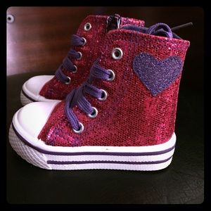 Brand New girls high top sneakers