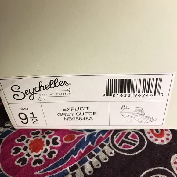 Seychelles for Anthropologie Grey Suede Heels - Picture 5 of 5