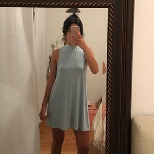 Topshop skater baby blue dress