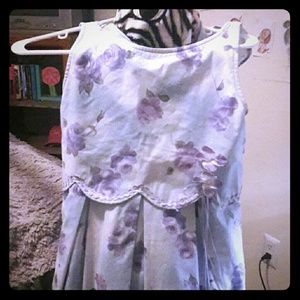 A scoop floral long dress